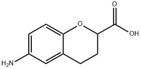 2H-1-BENZOPYRAN-2-CARBOXYLIC ACID, 6-AMINO-3,4-DIHYDRO- Structure