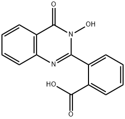 2-(3-hydroxy-4-oxo-3,4-dihydro-2-quinazolinyl)benzenecarboxylic acid 구조식 이미지
