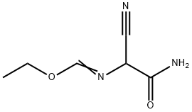 Methanimidic  acid,  N-(2-amino-1-cyano-2-oxoethyl)-,  ethyl  ester Structure