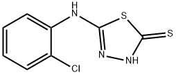 5-[(2-클로로페닐)아미노]-1,3,4-티아디아졸-2-티올 구조식 이미지