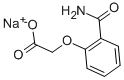 Sodium (2-carbamoylphenoxy)acetate Structure