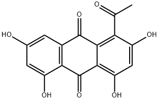 5-ACETYL-1,3,6,8-TETRAHYDROXYANTHRAQUINONE Structure