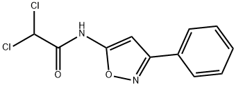 2,2-디클로로-N-(3-페닐-5-이속사졸릴)아세트아미드 구조식 이미지