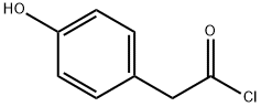 벤젠아세틸클로라이드,4-하이드록시- 구조식 이미지