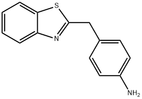 4-(1,3-벤조티아졸-2-일메틸)아닐린 구조식 이미지