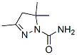 4,5-Dihydro-3,5,5-trimethyl-1H-pyrazole-1-carboxamide 구조식 이미지