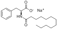 Sodium N-dodecanoyl-L-phenlyalaninate Structure