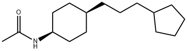 N-ACETYL-4-(3-CYCLOPENTYLPROPYL)CYCLOHEXYLAMINE 구조식 이미지