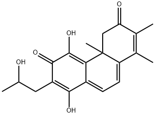 3,4,4a,6-Tetrahydro-5,8-dihydroxy-7-(2-hydroxypropyl)-1,2,4a-trimethyl-3,6-phenanthrenedione Structure