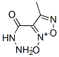 1,2,5-옥사디아졸-3-카르복실산,4-메틸-,하이드라지드,2-옥사이드 구조식 이미지