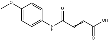 4-(4-METHOXYANILINO)-4-OXOBUT-2-ENOIC ACID 구조식 이미지