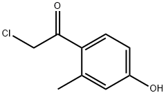 Ethanone, 2-chloro-1-(4-hydroxy-2-methylphenyl)- (9CI) Structure