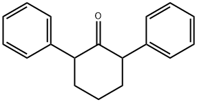 2,6-DIPHENYLCYCLOHEXANONE 구조식 이미지