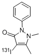 1,2-Dihydro-4-(131I)iodo-1,5-dimethyl-2-phenyl-3H-pyrazol-3-one Structure