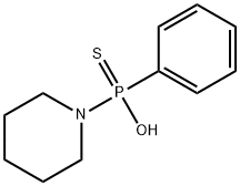 Phenyl(1-piperidinyl)phosphinothioic acid Structure