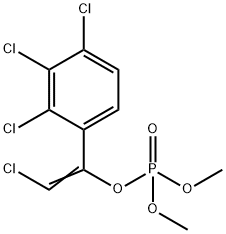 1,2,3-trichloro-4-[(E)-2-chloro-1-dimethoxyphosphoryloxy-ethenyl]benze ne Structure