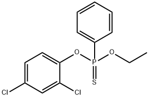 O-(2,4-디클로로페닐) O-에틸 페닐포스포노티산염 구조식 이미지