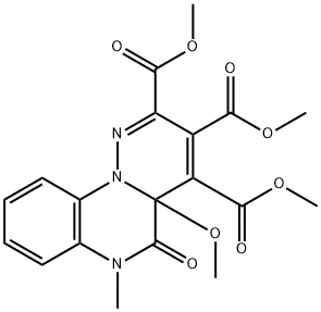 5,6-Dihydro-4a-methoxy-6-methyl-5-oxo-4aH-pyridazino[1,6-a]quinoxaline-2,3,4-tricarboxylic acid trimethyl ester 구조식 이미지