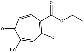 1,3,6-Cycloheptatriene-1-carboxylic acid, 2,4-dihydroxy-5-oxo-, ethyl ester (9CI) Structure