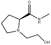 2-Pyrrolidinecarboxamide,1-(2-hydroxyethyl)-N-methyl-,(2S)-(9CI) 구조식 이미지