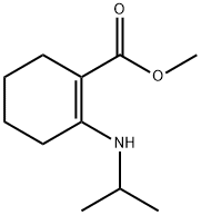 1-Cyclohexene-1-carboxylicacid,2-[(1-methylethyl)amino]-,methylester(9CI) Structure