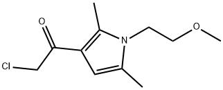 Ethanone, 2-chloro-1-[1-(2-methoxyethyl)-2,5-dimethyl-1H-pyrrol-3-yl]- (9CI) Structure