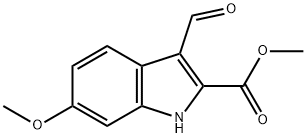 METHYL 3-FORMYL-6-METHOXY-1H-INDOLE-2-CARBOXYLATE Structure