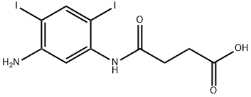 3-[(5-Amino-2,4-diiodophenyl)carbamoyl]propionic acid Structure