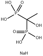 테트라나트륨 (1-하이드록시에틸리덴)비스인산 구조식 이미지