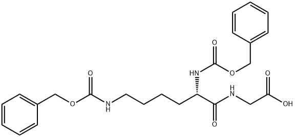 Z-LYS(Z)-GLY-OH Structure