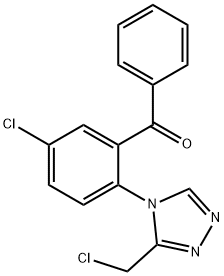 [5-chloro-2-[3-(chloromethyl)-4H-1,2,4-triazol-4-yl]phenyl] phenyl ketone Structure
