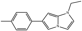 1-Ethyl-6-(p-tolyl)-1H-pyrrolo(1,2-a)imidazole 구조식 이미지