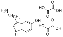 세로토닌이녹살산염,5-[2-14C] 구조식 이미지
