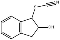 Thiocyanic acid, 2,3-dihydro-2-hydroxy-1H-inden-1-yl ester (9CI) Structure