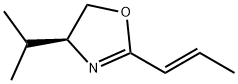 Oxazole, 4,5-dihydro-4-(1-methylethyl)-2-(1E)-1-propenyl-, (4S)- (9CI) Structure