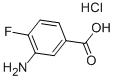 3-AMINO-4-FLUOROBENZOIC ACID HYDROCHLORIDE 구조식 이미지