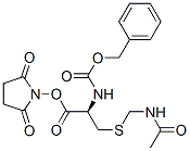 [(R)-1-[[[(Acetylamino)methyl]thio]methyl]-2-[(2,5-dioxo-1-pyrrolidinyl)oxy]-2-oxoethyl]carbamic acid benzyl ester Structure