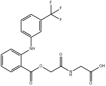 2-((Carboxymethyl)amino)-2-oxoethyl 2-((3-(trifluoromethyl)phenyl)amin o)benzoate Structure