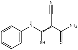 3-ANILINO-2-CYANO-3-MERCAPTOACRYLAMIDE Structure