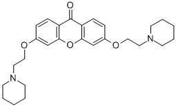 3,6-Bis(2-(piperidino)ethoxy)-9H-xanthen-9-one Structure