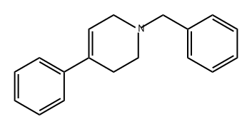 1-BENZYL-1,2,3,6-TETRAHYDRO-4-PHENYLPYRIDINE Structure