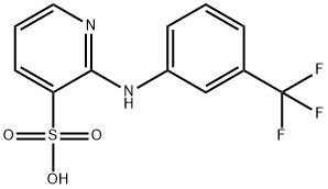 2-[[3-(TRIFLUOROMETHYL)PHENYL]AMINO]-PYRIDINE-3-SULFONIC ACID 구조식 이미지