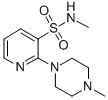 3-Pyridinesulfonamide, N-methyl-2-(4-methyl-1-piperazinyl)- Structure