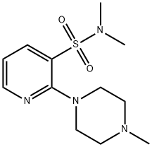 3-Pyridinesulfonamide, N,N-dimethyl-2-(4-methyl-1-piperazinyl)- Structure