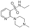 3-Pyridinesulfonamide, N-ethyl-2-(4-methyl-1-piperazinyl)- Structure