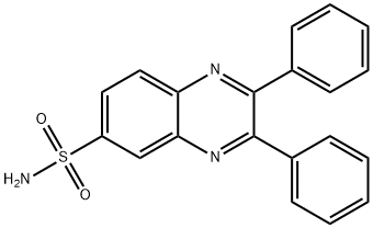 6-Quinoxalinesulfonamide, 2,3-diphenyl- Structure