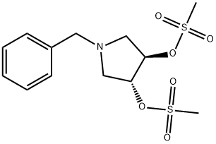 (R,R)-N-BENZYL-3,4-TRANS-DIMESOLATE PYRROLIDINE Structure