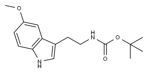 3-[2-[(tert-butyloxycarbonyl)amino]
ethyl]-5-methoxy-1H-indole 구조식 이미지