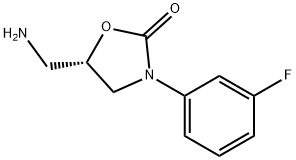 (S)-5-(아미노메틸)-3-(3-플루오로페닐)옥사졸리딘-2-온 구조식 이미지
