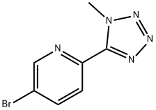 5-BROMO-2-(1-METHYL-1H-TETRAZOL-5-YL)-PYRIDINE
 Structure